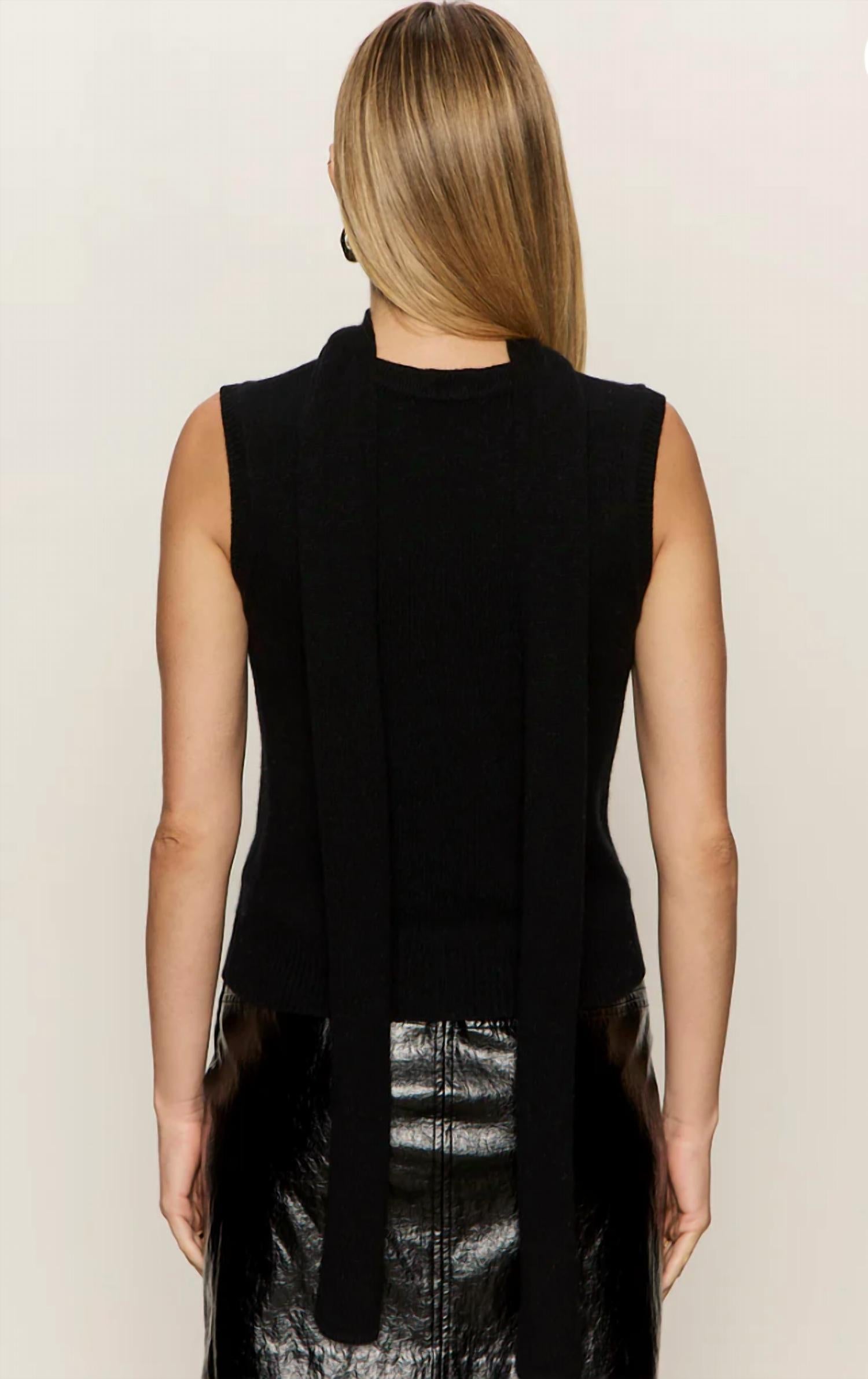 Sanctuary - Scarf Sweater Shell