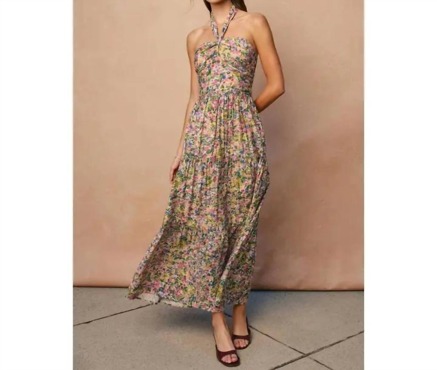 Dress Forum - Floral Maxi Halter Dress