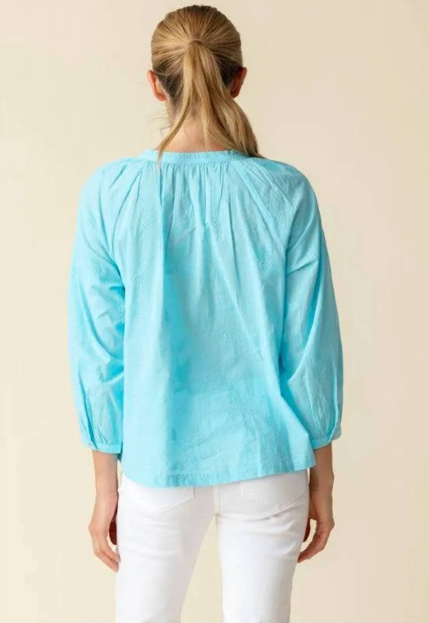 Habitat - Floral Embroidered Romance Shirt