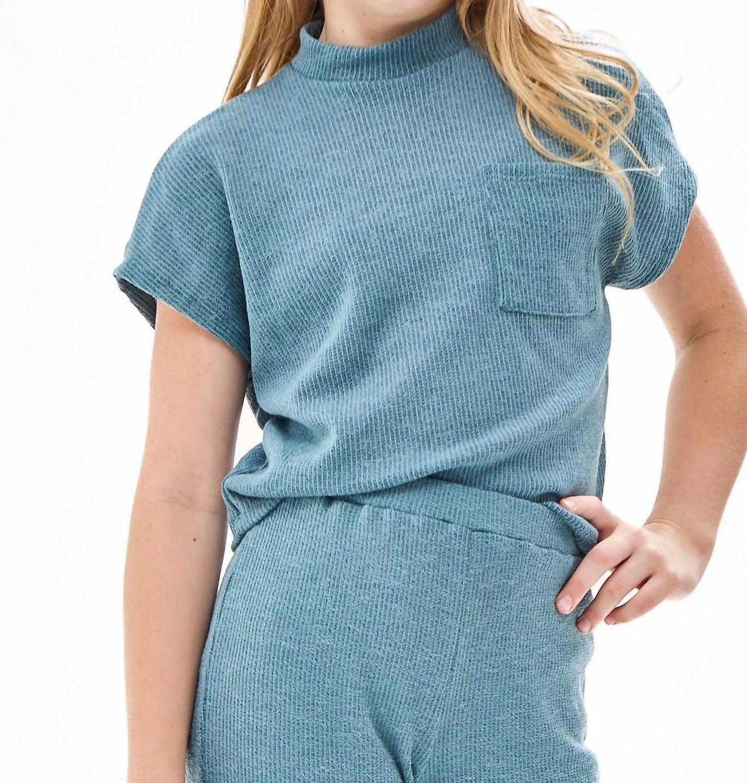 Good Girl - Berkely Knit Mock Neck Top