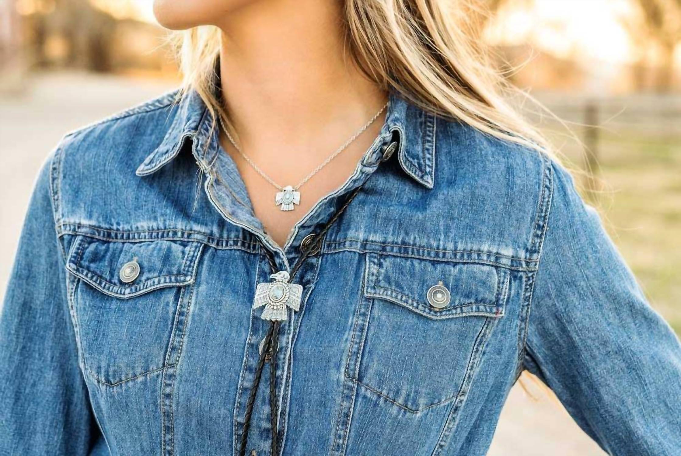 Montana Silversmiths Women's Spirit Of The Sky Necklace in turquoise - women's jewelry - view 4