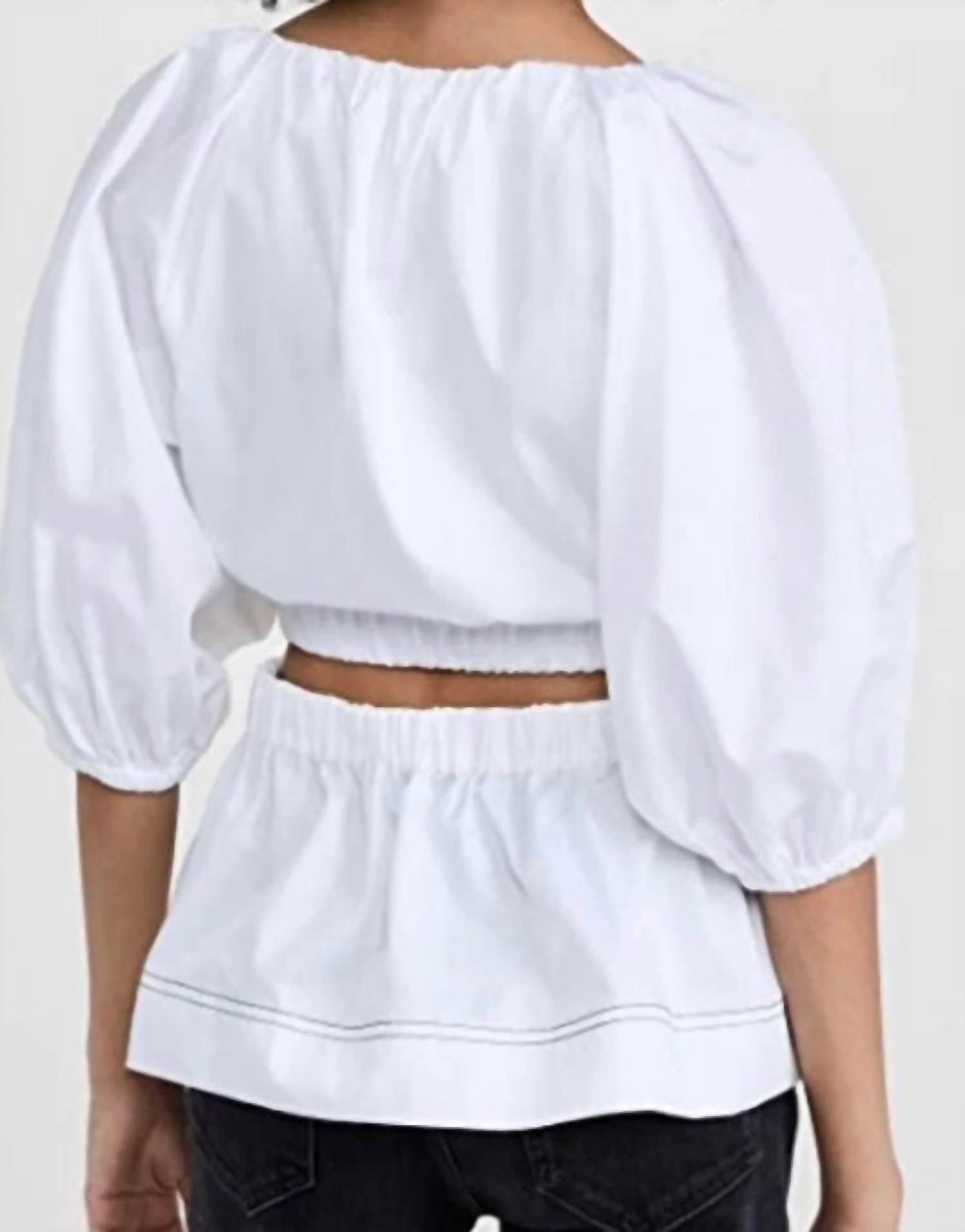 Something Navy - Wrap With Cut Out Top