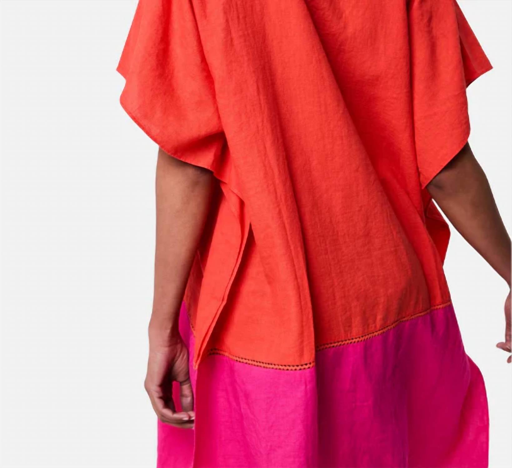 Echo - Colorblock Siesta Caftan Midi Dress