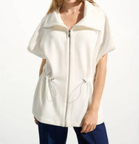 Joseph Ribkoff - Scuba Jersey Boxy Jacket With Drawstring Waist