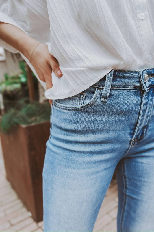 Vervet By Flying Monkey - The Perfect For Now High Rise Crop Straight Jeans