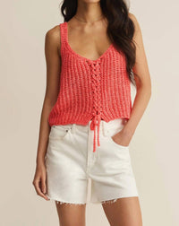 Z Supply - Tate Lace Up Sweater Top