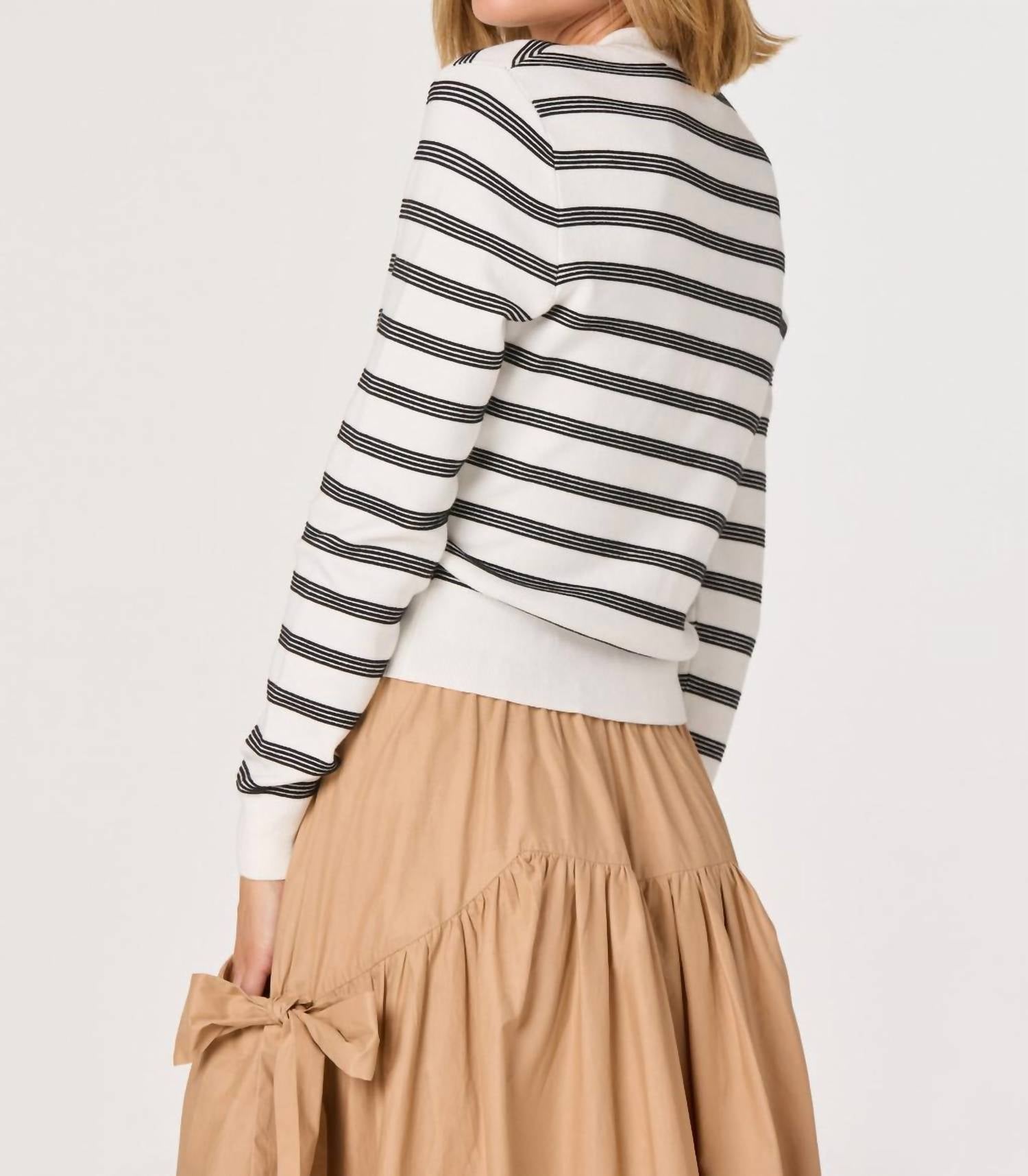 Astr - Tawni Stripe Cardigan