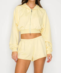 Knit Riot - Cove Crop Zip Hoodie