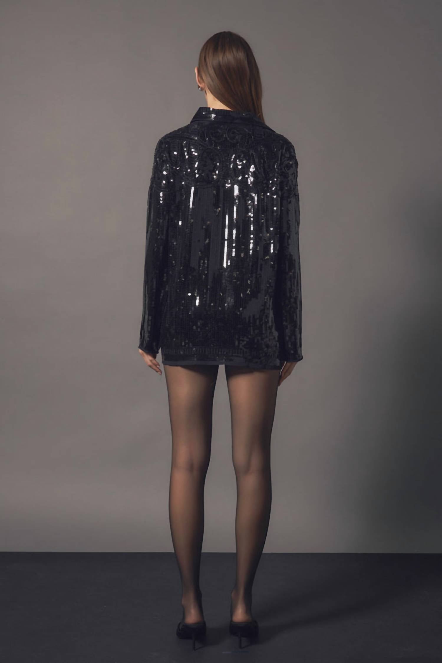 Endless Rose - Sequins Dress Shirt