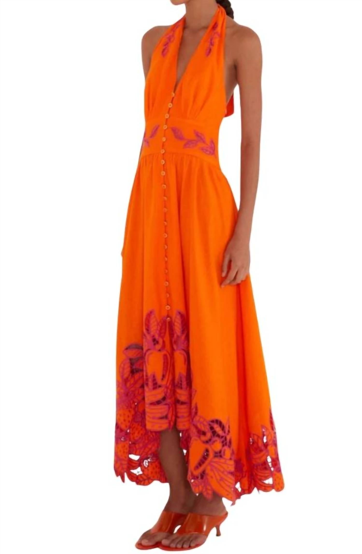 Farm Rio - Fruit Richiluier Buttoned Maxi Dress