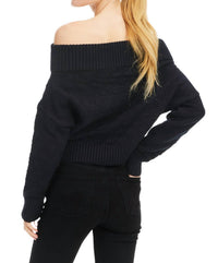 ALLISON NEW YORK Alba Sweater in black - women's sweater - alternate view