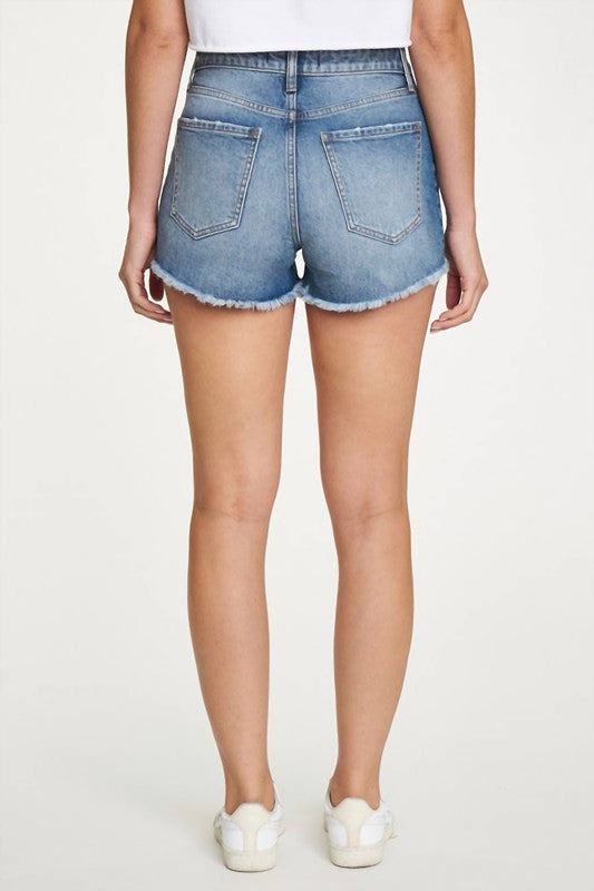 Eunina - Super High Rise Cut-Off Jean Shorts