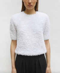 Molli - Desperado dotted swiss top with elbow length sleeves