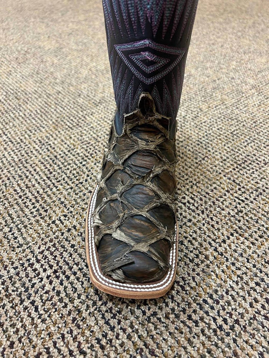 Anderson Bean Boots - Women's Rustic Big Bass Arapaima Fish Custom Exotic Boot