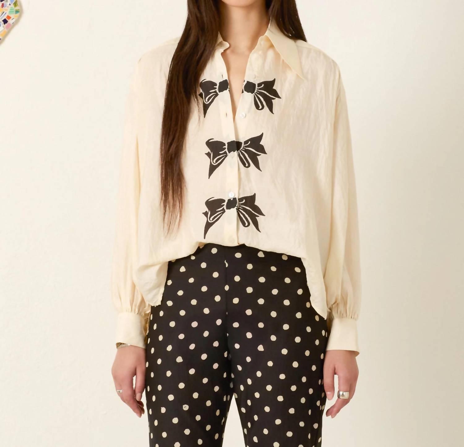 Alix Of Bohemia - Emery Tie Silk Shirt