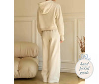 Skies Are Blue - Women's Knitted Hoodie Sweater