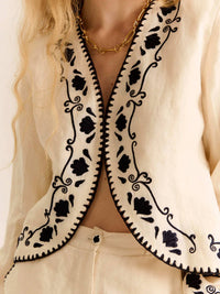 Carolina K - Ali Long Sleeve V-neck Jacket