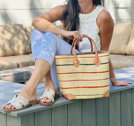 Shebobo - Augustine Straw Basket Bag