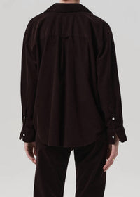 Citizens of Humanity Kayla Corduroy Shirt in barrister - women's shirt - alternate view