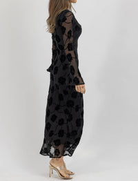 Sofie The Label - GEORGIE BURNOUT VELVET DRESS