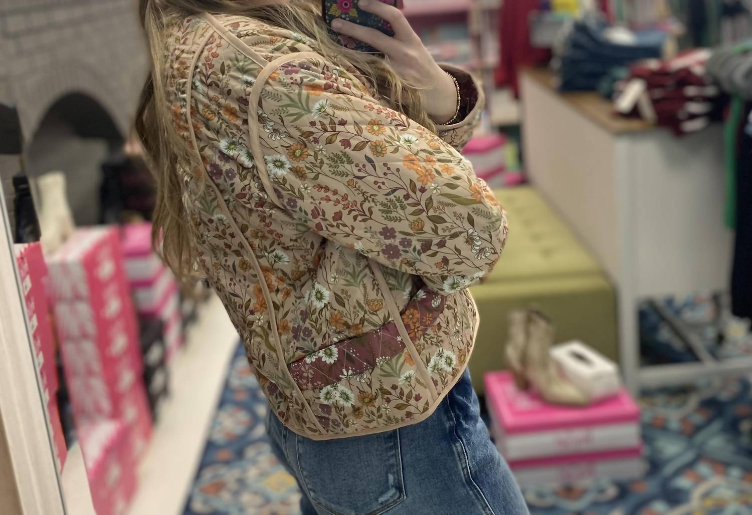 Simply Southern - Reversible Floral Jacket