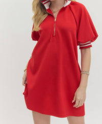 entro The Sadie Dress in red - women's dress