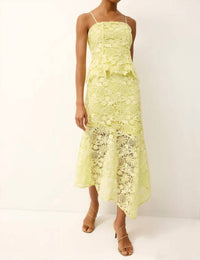 Marie Oliver - Casey Flounced Asymmetrical Skirt