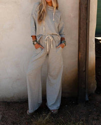three bird nest Arianna Top And Pant Set in heather gray - women's sleepwear - view 5