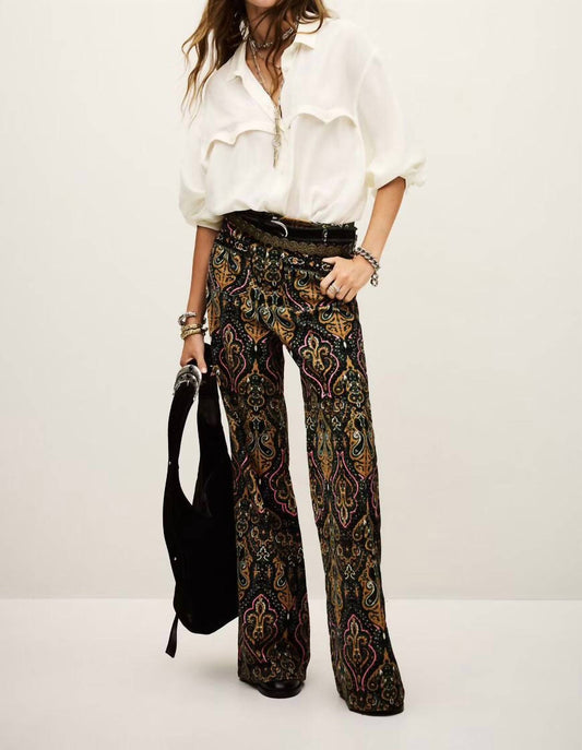 Ba&Sh - Pantalon Swae Patterned Flared Pants