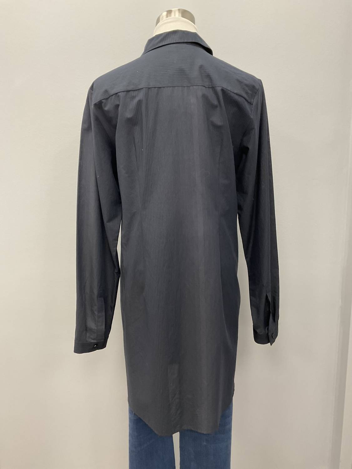 Peter O. Mahler - LONG MICROSTRIPE COTTON SHIRT