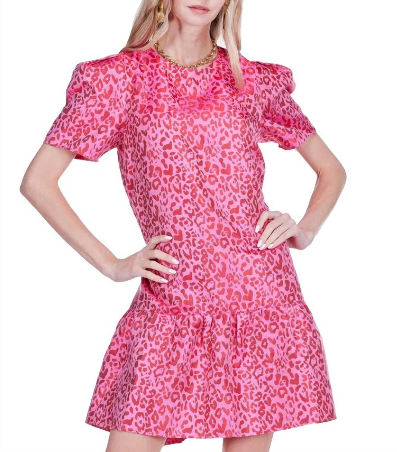 Jade - Short Sleeve Flouncy Mini Dress
