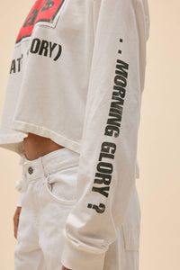 Daydreamer - Oasis Morning Glory Crop Long Sleeve Top