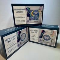 Storyteller Stitchery Lunar Moth Modern Needlepoint Kit in n a - item - view 4