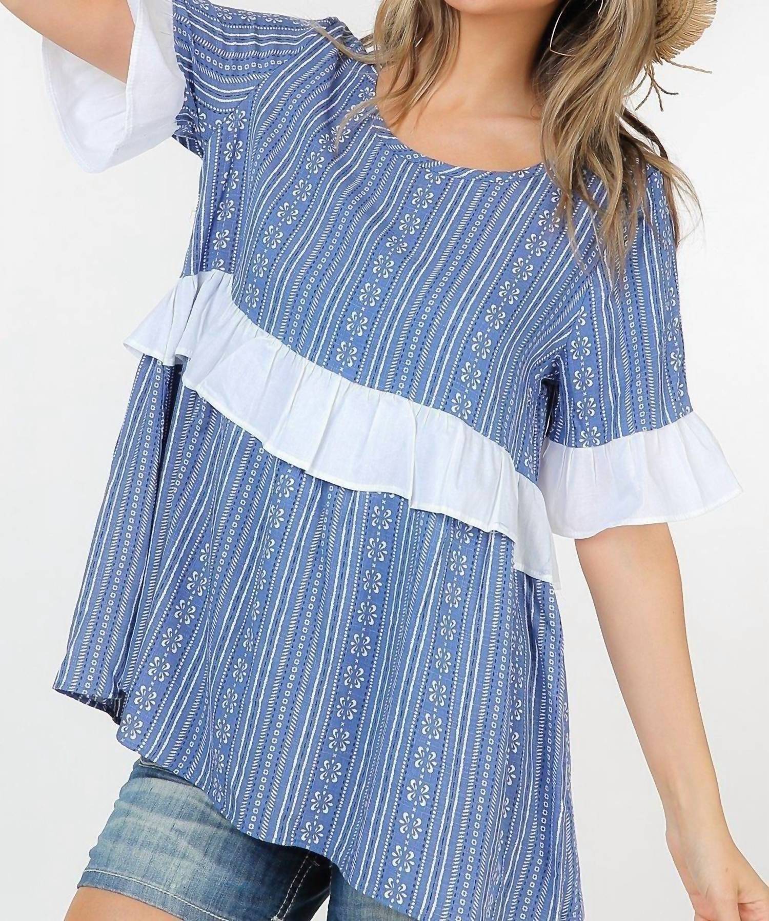 Shop Basic - Cotton Printed Top