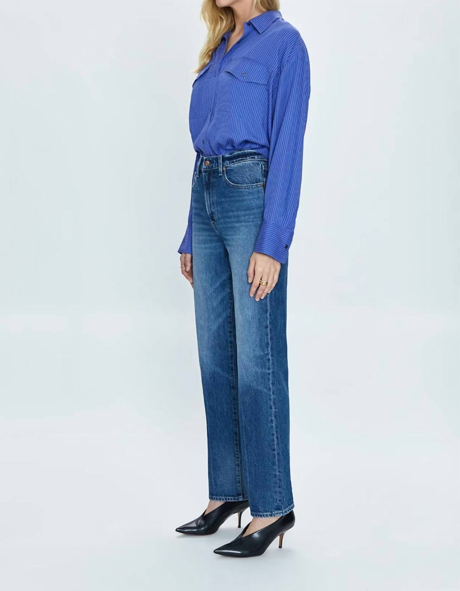 Pistola - Cassie Super High Rise Straight Leg Jeans