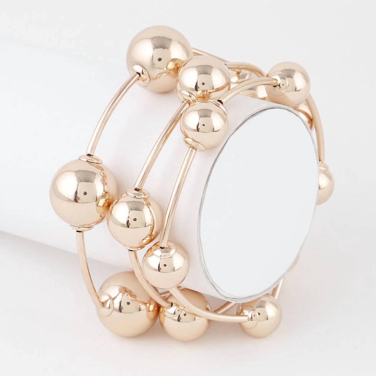 3Am By H&D Accessories - Women's Triple Beaded Bracelet