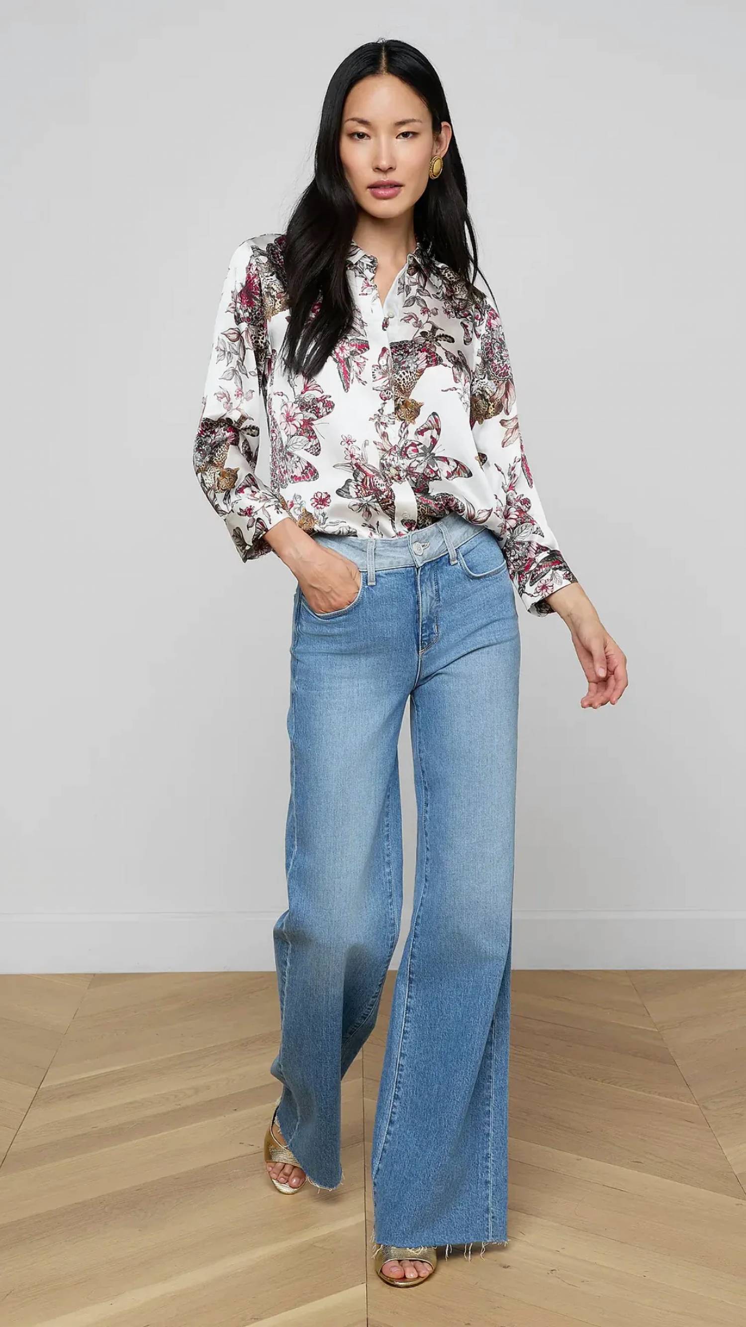 L'Agence - Dani Silk Blouse
