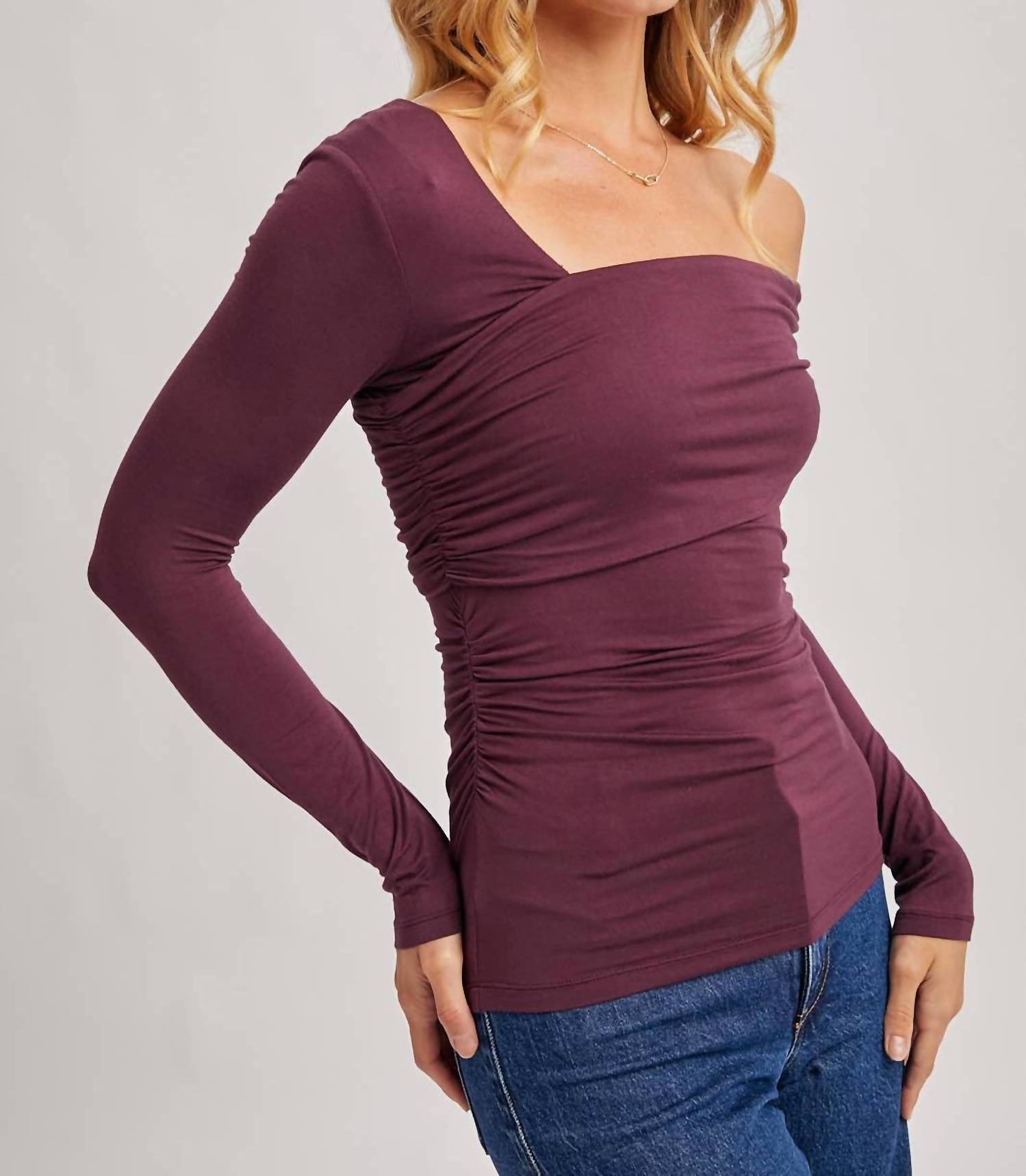 Bluivy - Women's Asymmetric Knit Top