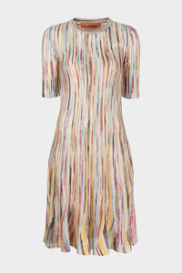 Missoni - Striped Crewneck Knitted Dress