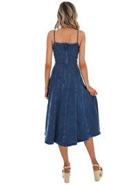 Flying Tomato - Women's Delilah Denim Midi Dress