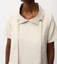Joseph Ribkoff - Geometric Textured Jacquard A-line Dress