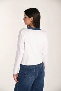 Frank Lyman - Long-sleeve Crew Neck Cardigan