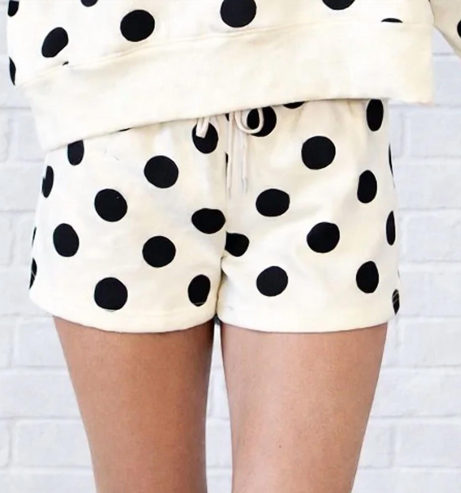 The Wild Life Polka Dot Set in beige - women's sleepwear - alternate view