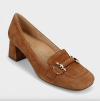 VANELi Women's Ashlan Heeled Pumps in russet suede - women's heels - detail view