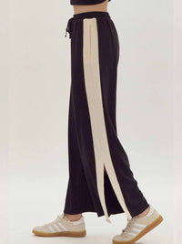 Entro - Ribbed Wide-leg Pants