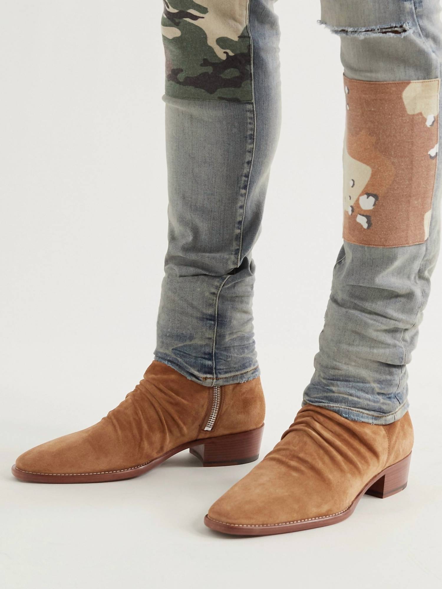 Amiri Men's Stack Boot in tan - men's boots - alternate view