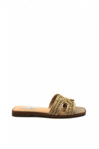 Steve Madden - Women's Hadyn Crochet Raffia Sandal