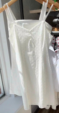Allie Rose - Women's Ditsy Embroidered Eyelet Dress