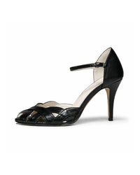 SACHA LONDON Women's Olga Peep-toe Sandals in black - women's sandal