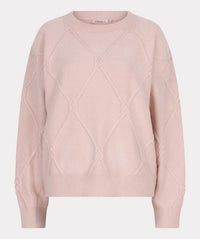 ESQUALO Amanda Cable Square Sweater in candy - women's cardigan - view 4
